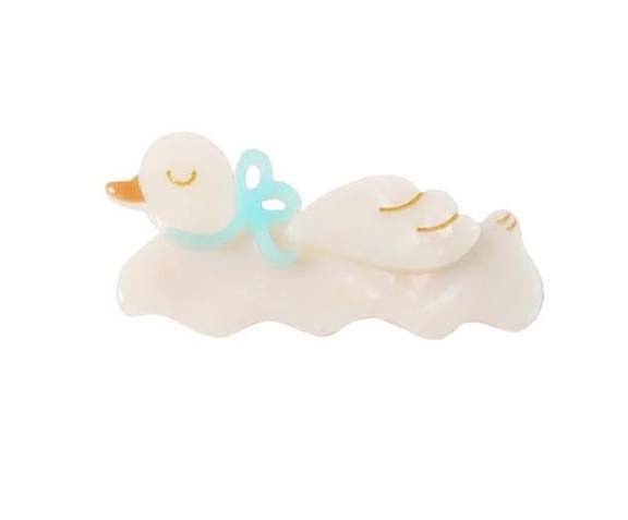 小白鴨 髮夾 鴨嘴夾