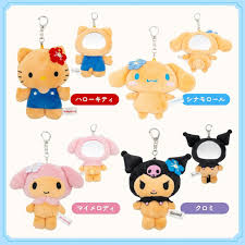 🆕【⭐訂購⭐】 🇯🇵日本直送 🌀#Sanrio 曬燶版毛公仔 化妝鏡🪞吊飾［7款選］🌀[ELID-0112][261016]