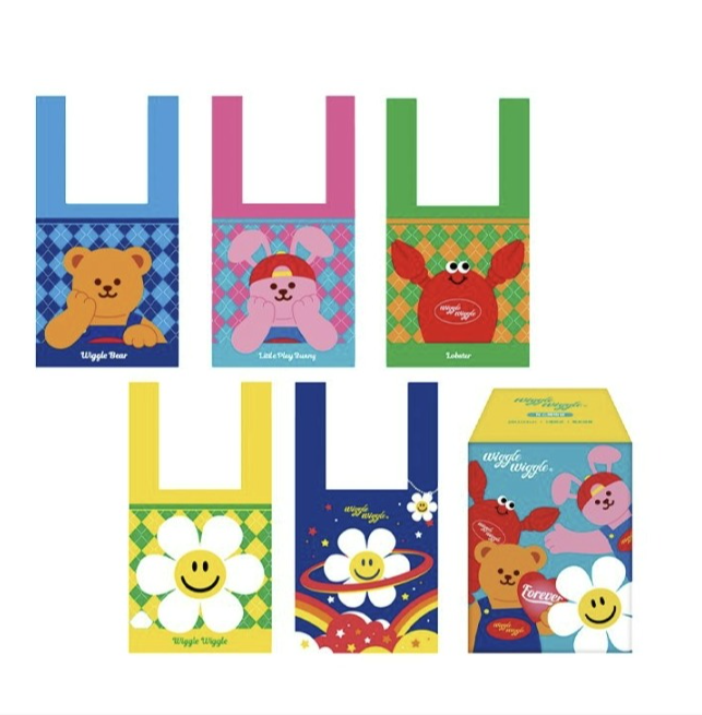 【台灣】Wiggle Wiggle 購物袋（盲盒）