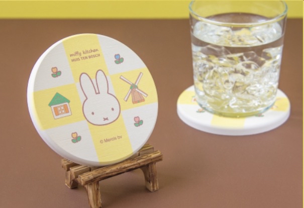 新貨到店 [日本直送] 豪斯登堡 x Miffy Kitchen限定 人氣珪藻土杯墊
