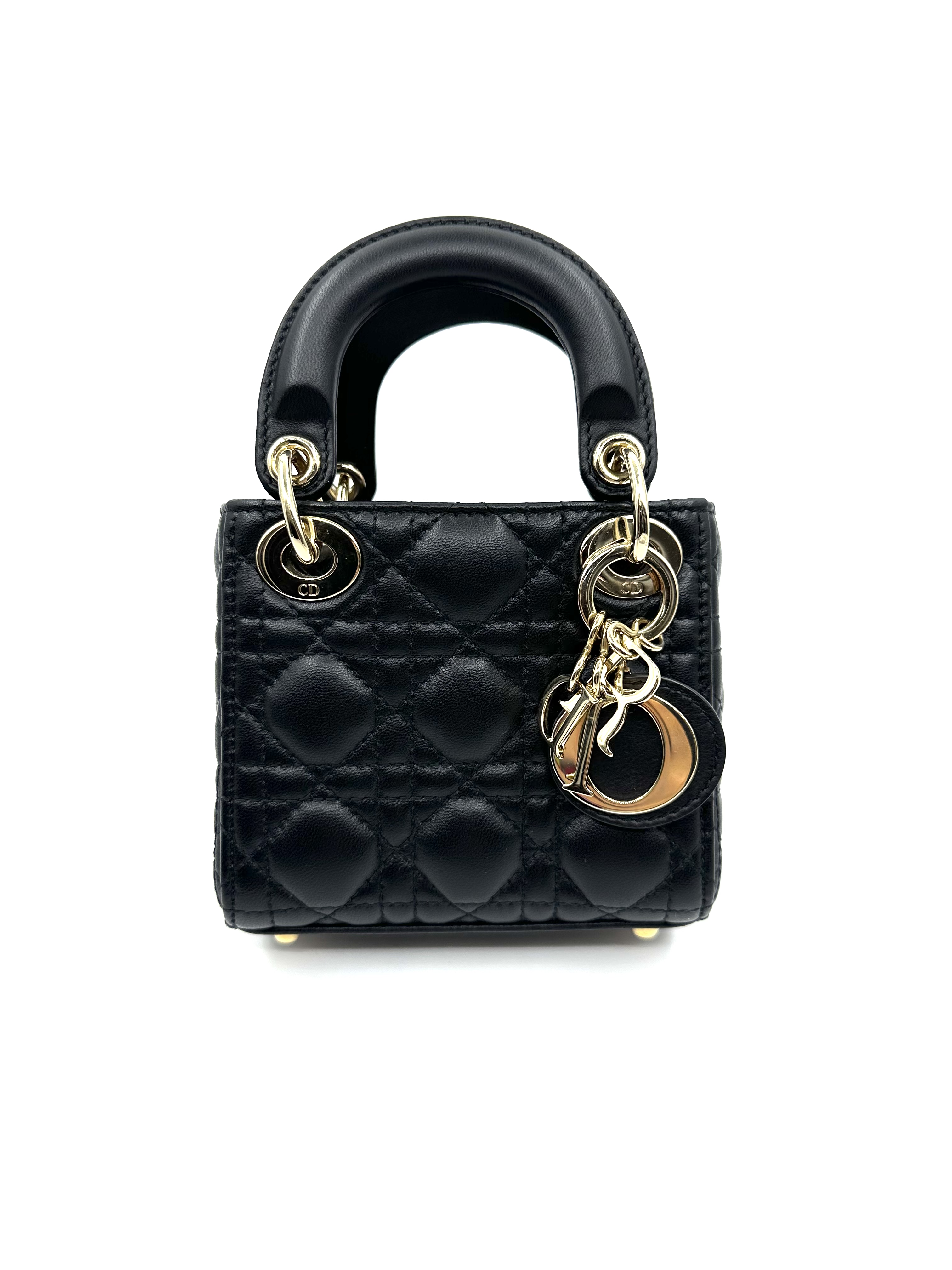 Pre-Owned DIOR Mini Lady DIOR / Black / 產品編號：2471804