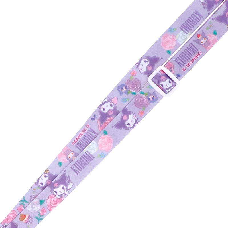 Kuromi Plastic Card Holder w/ Neck Strap 証件套連頸繩 (橫向)