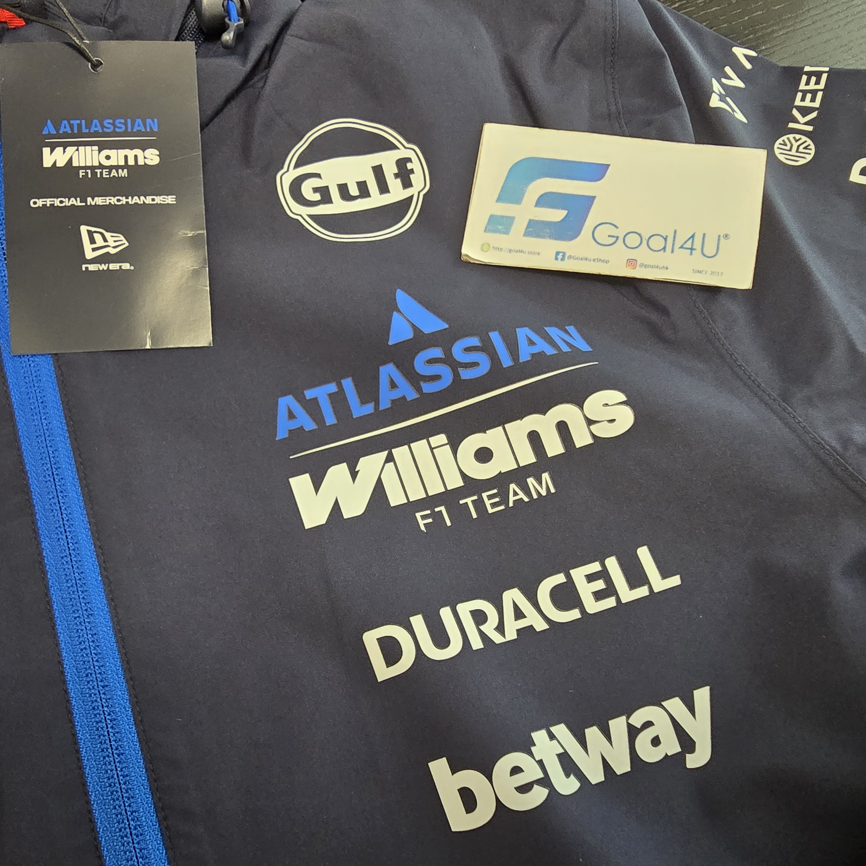 F1 Williams 威廉士車隊 2026 官方防風雨外套 60941827