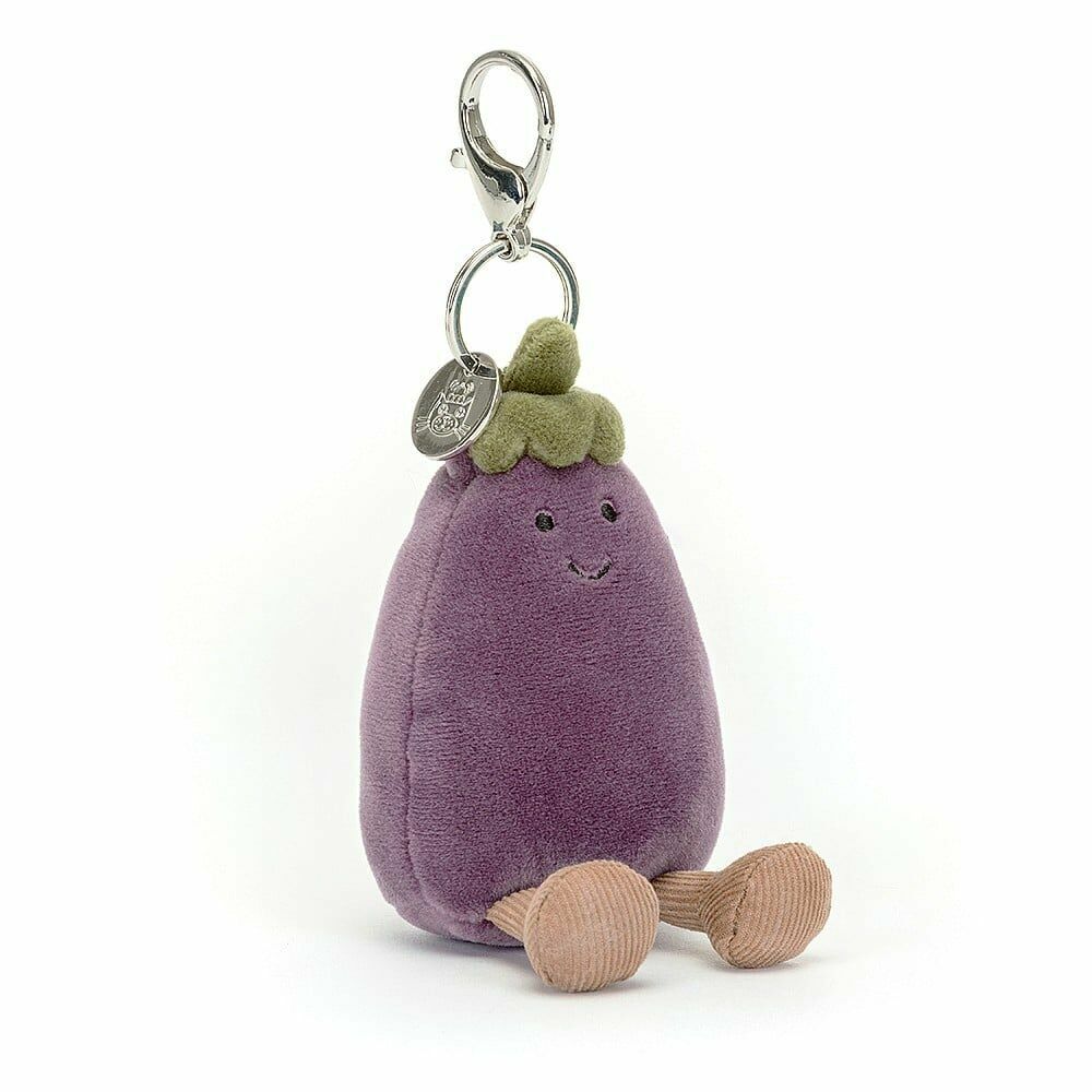 Vivacious Vegetable Aubergine Bag Charm