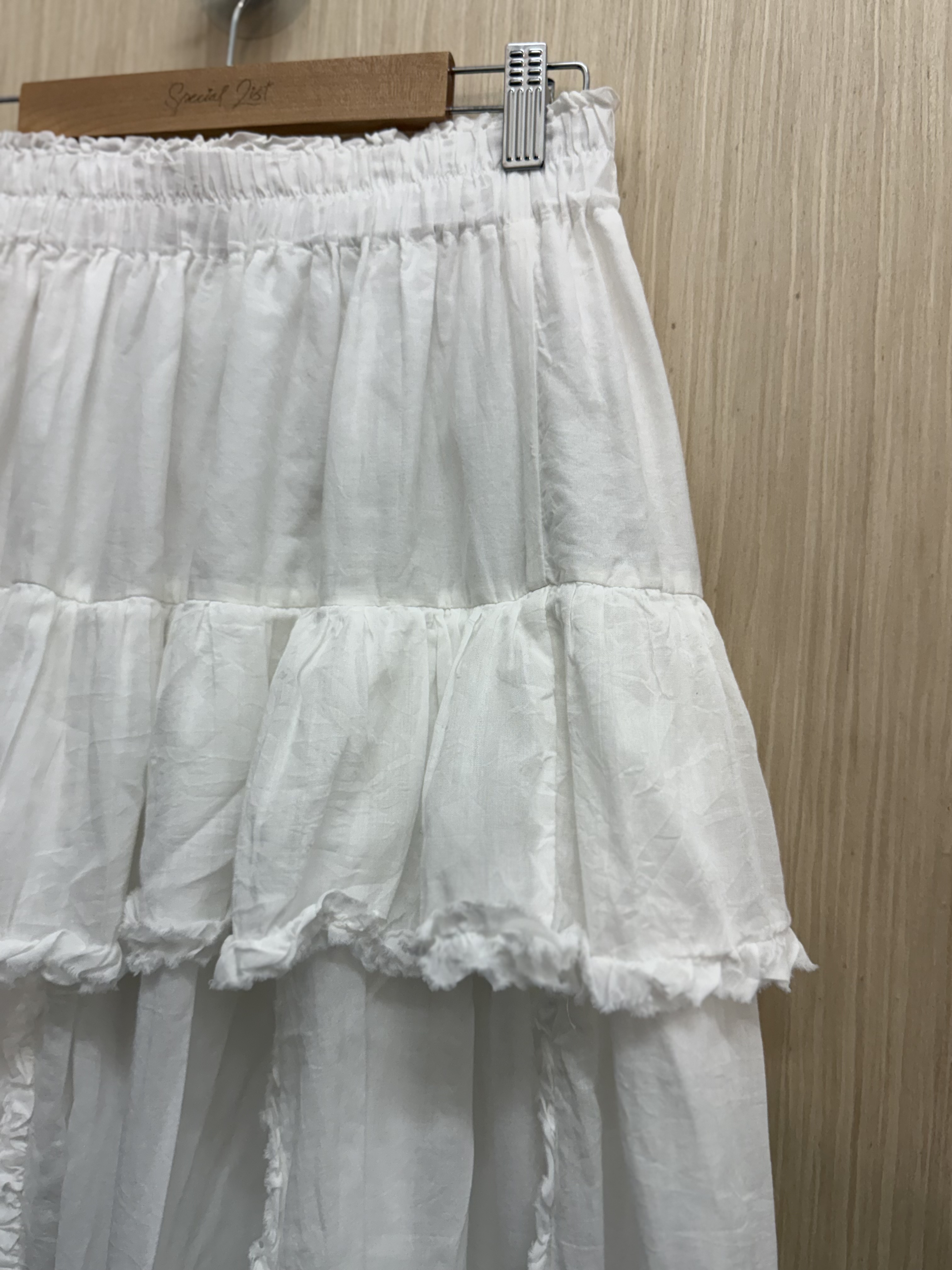 𝐫𝐮𝐟𝐟𝐥𝐞披口邊傘裙