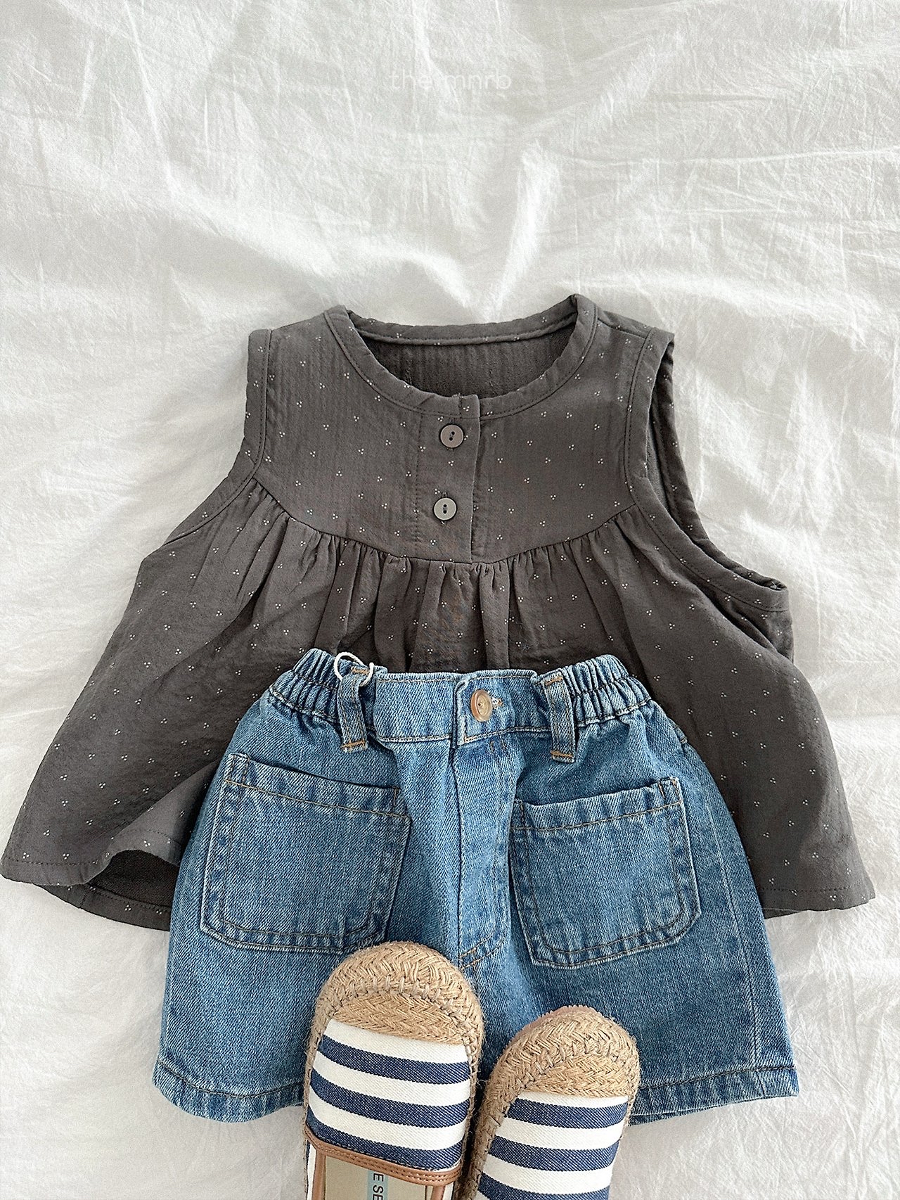 Minirobe | denim shorts (Deep blue XL100-110)