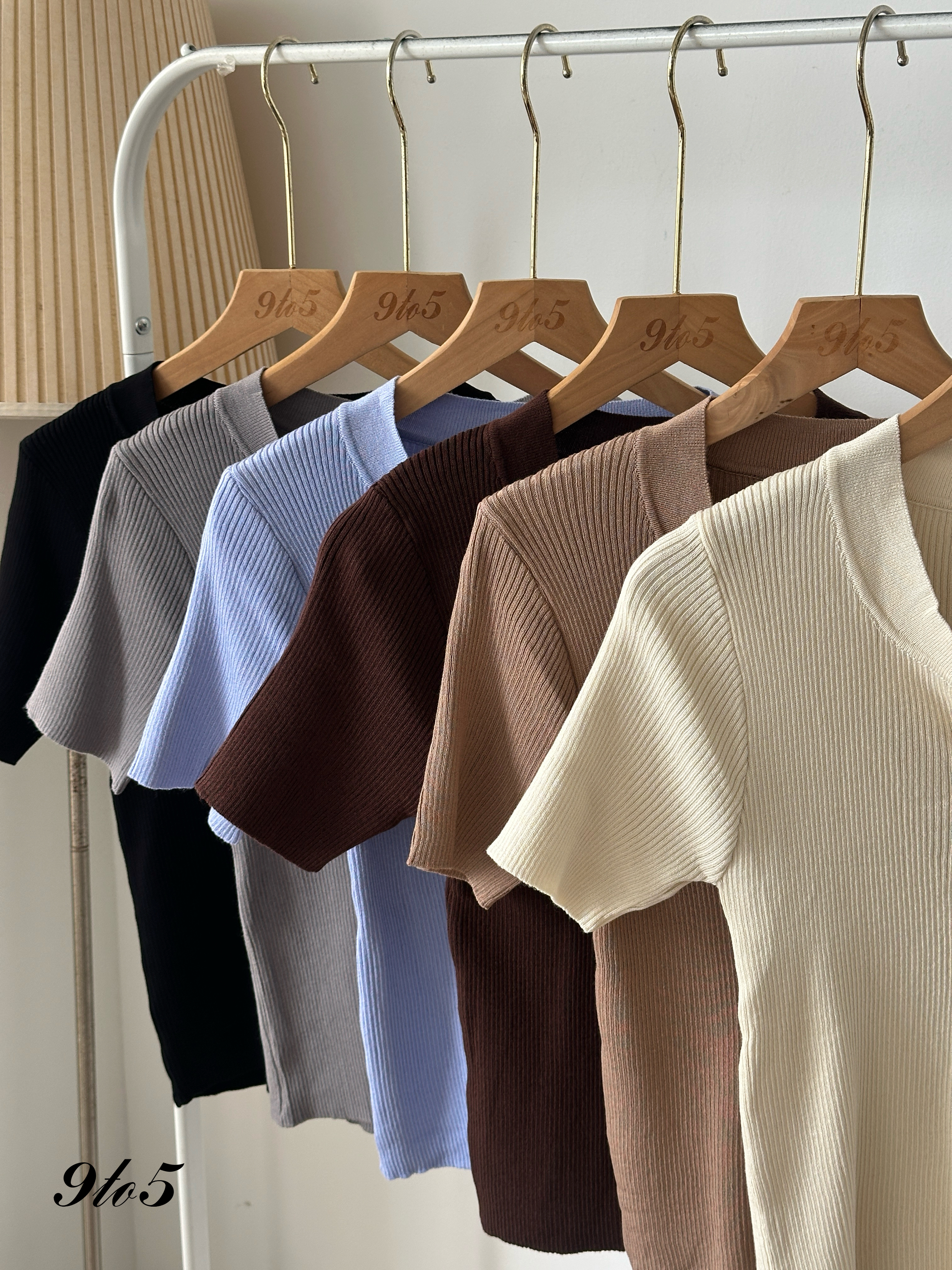 T3999 V Neck Knit Top - 6 Colors 