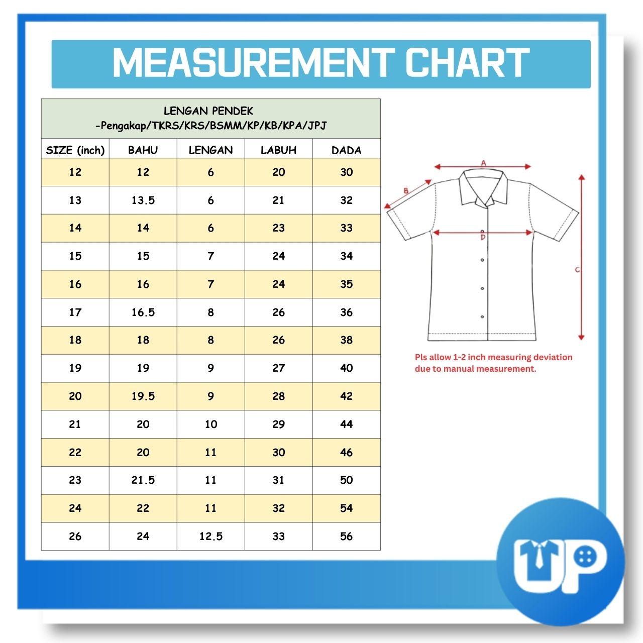 Kemeja TKRS No.3 Lengan Pendek Uniform Persatuan Kokurikulum Tunas Kadet Remaja Sekolah Original Baju