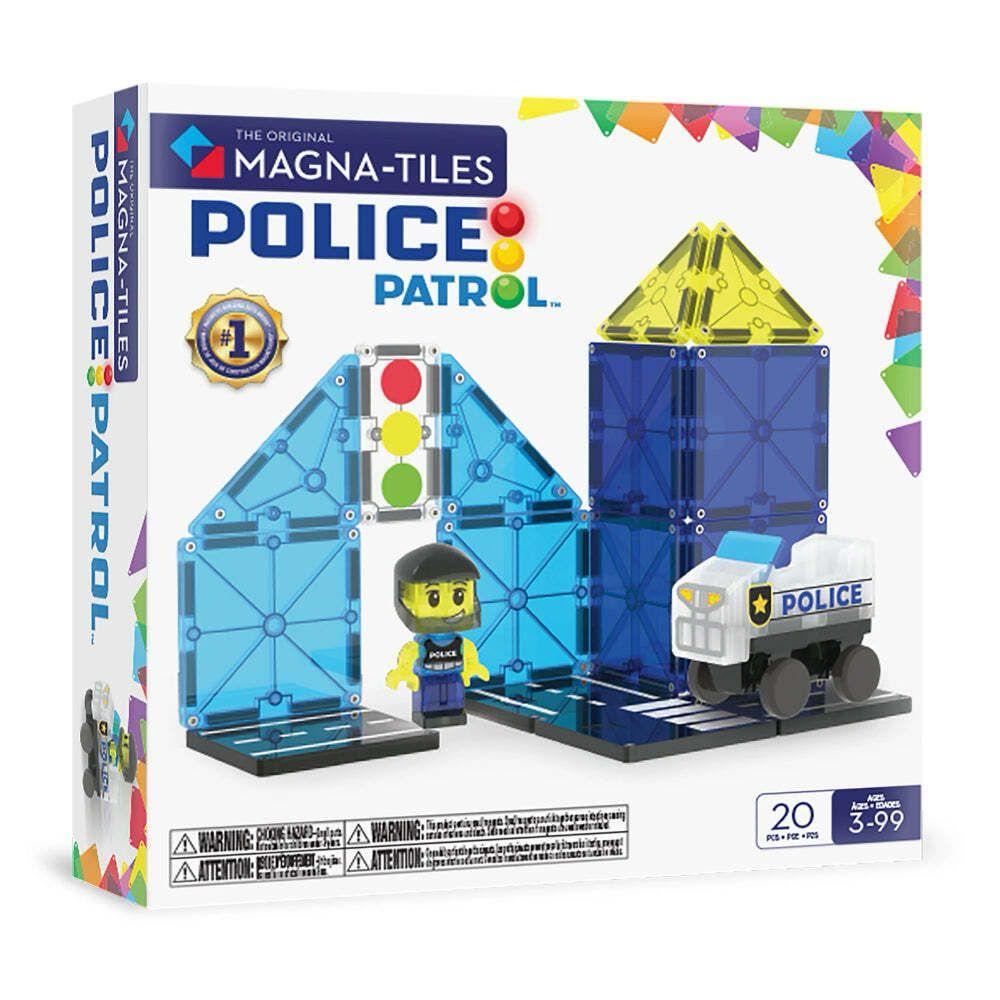 Magna-Tiles - 磁力積木巡邏警車套裝 20 件組
