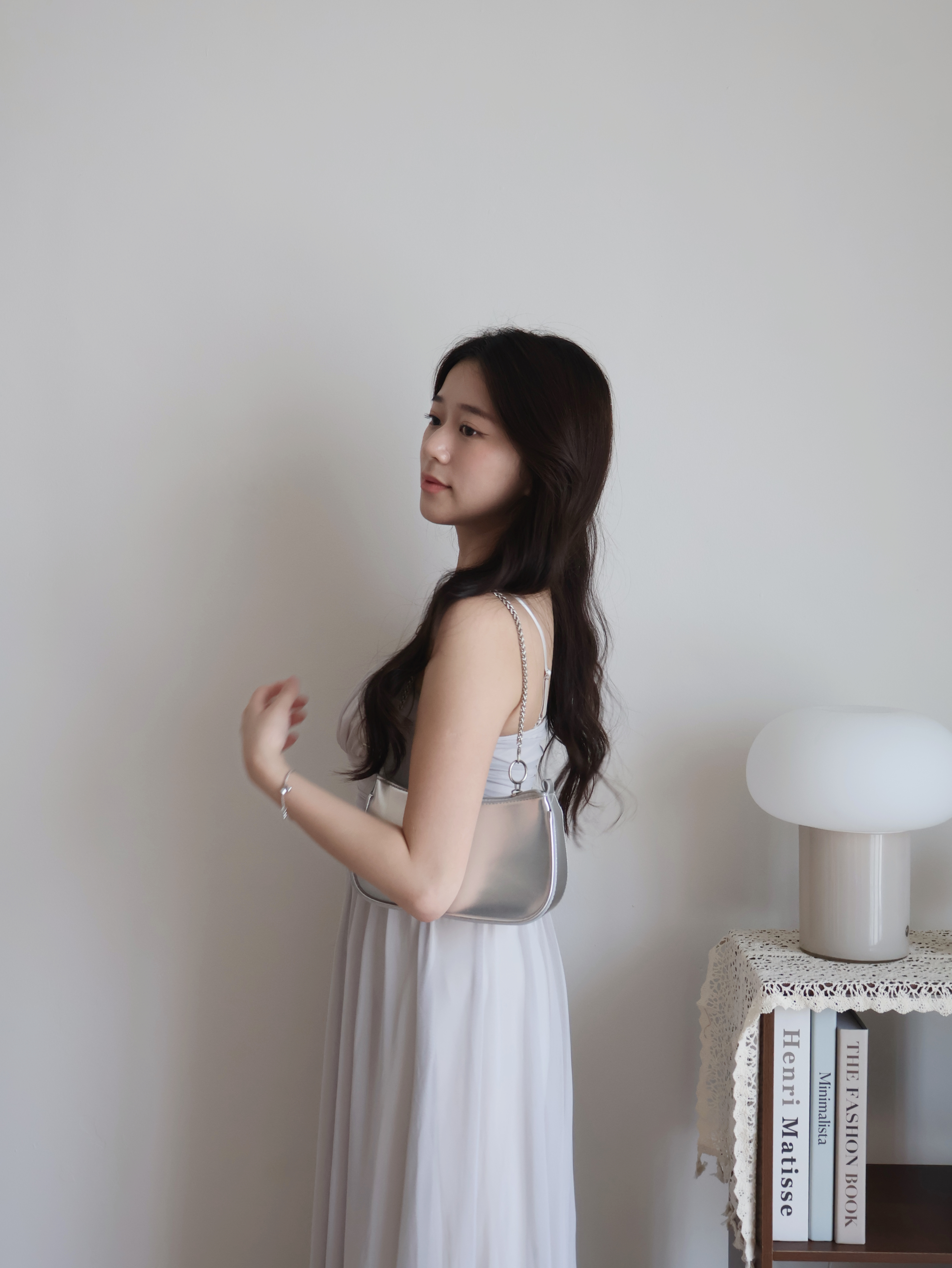 Bruna Maxi Dress | Light Grey