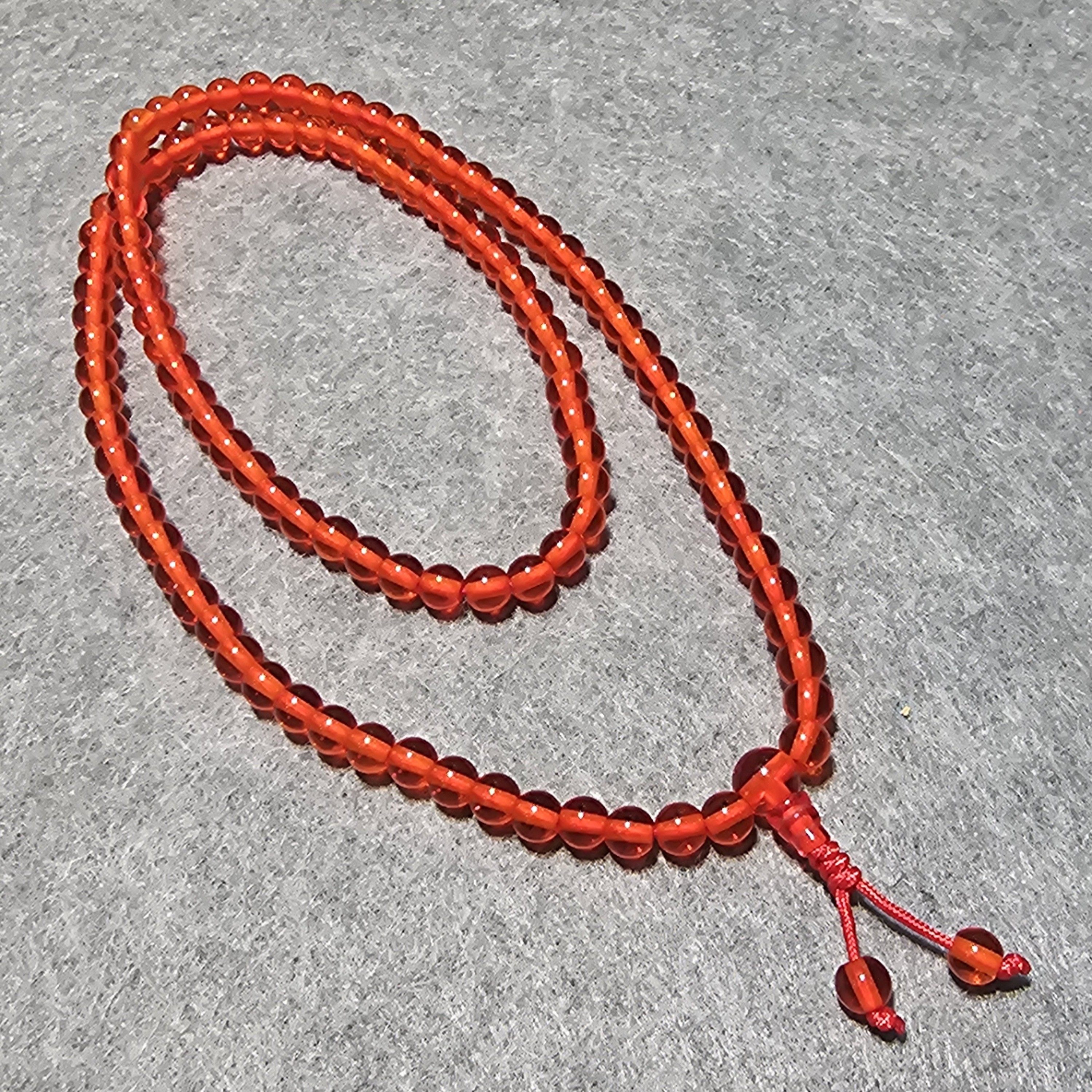 紅琉璃6mm 108粒念珠