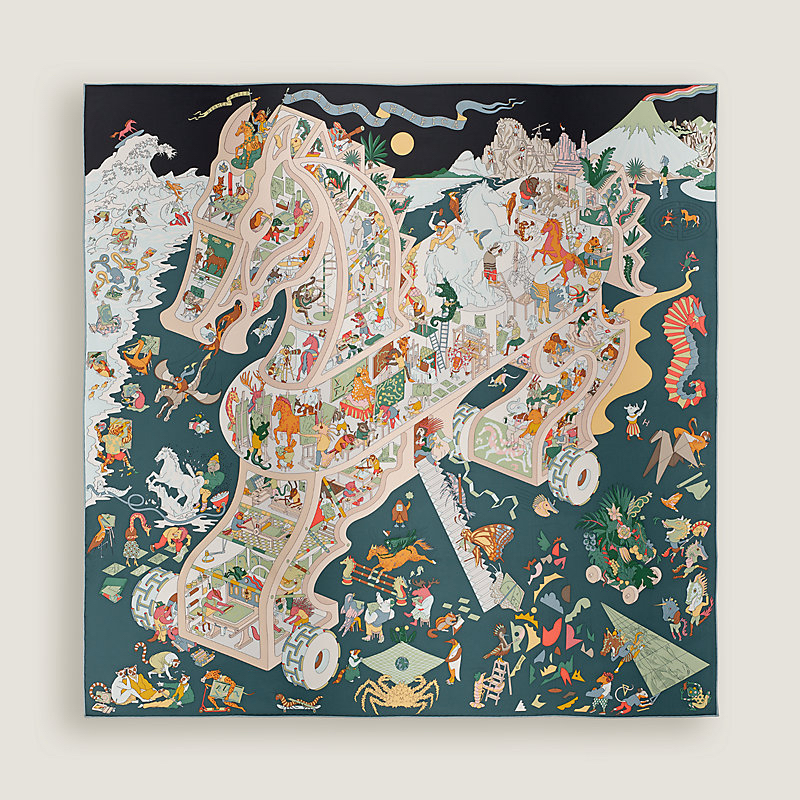 配貨價✨新款🆕Hermes silk in scarf 90 100%silk 有盒~