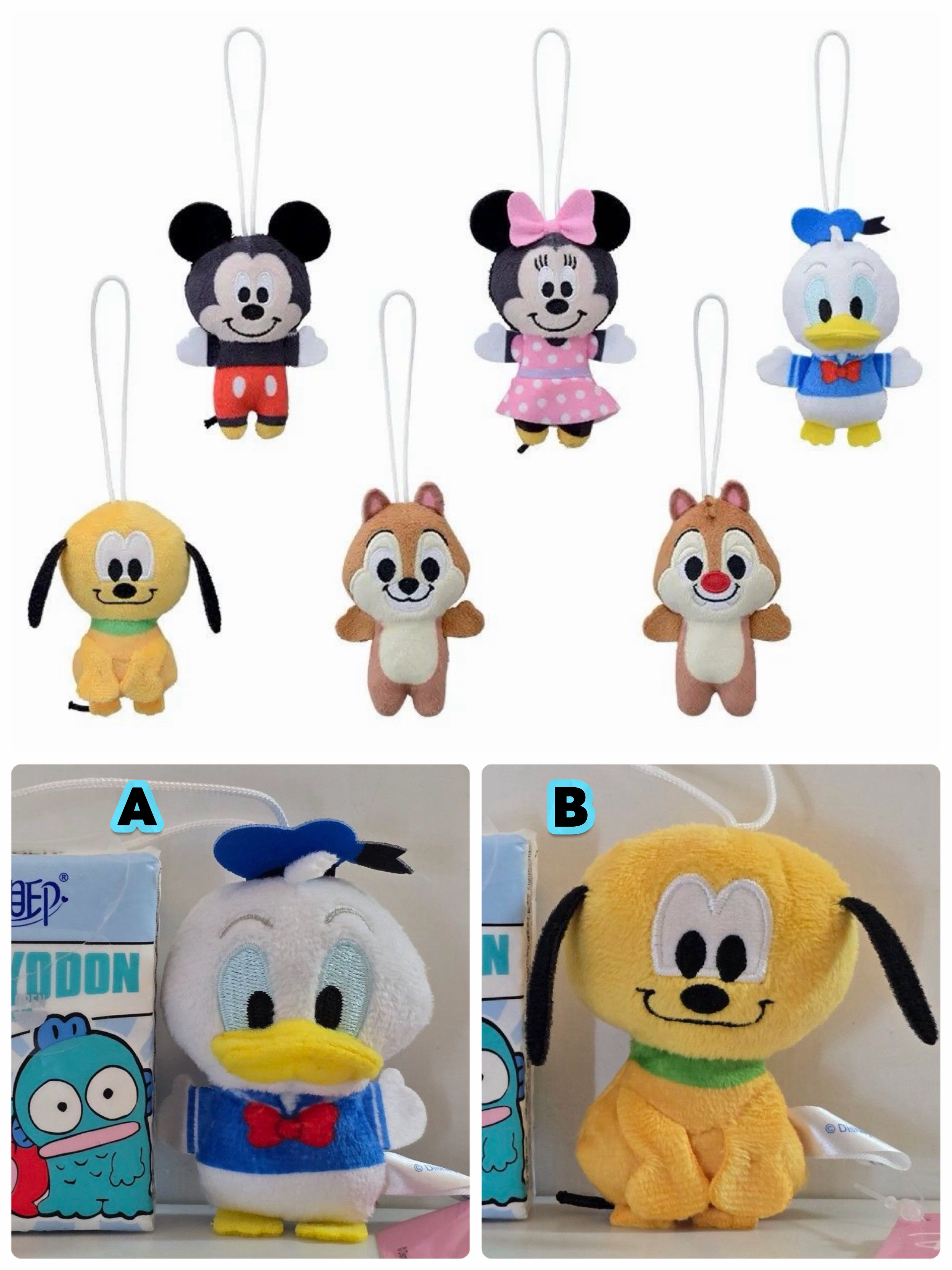 ☆現貨☆日本直送Disney迪士尼Mickey and Friends Q版公仔吊飾