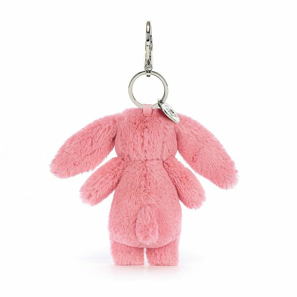 Jellycat Bashful Pink Bunny Bag Charm h17cm 胭脂粉短腿兔兔掛件鎖匙扣