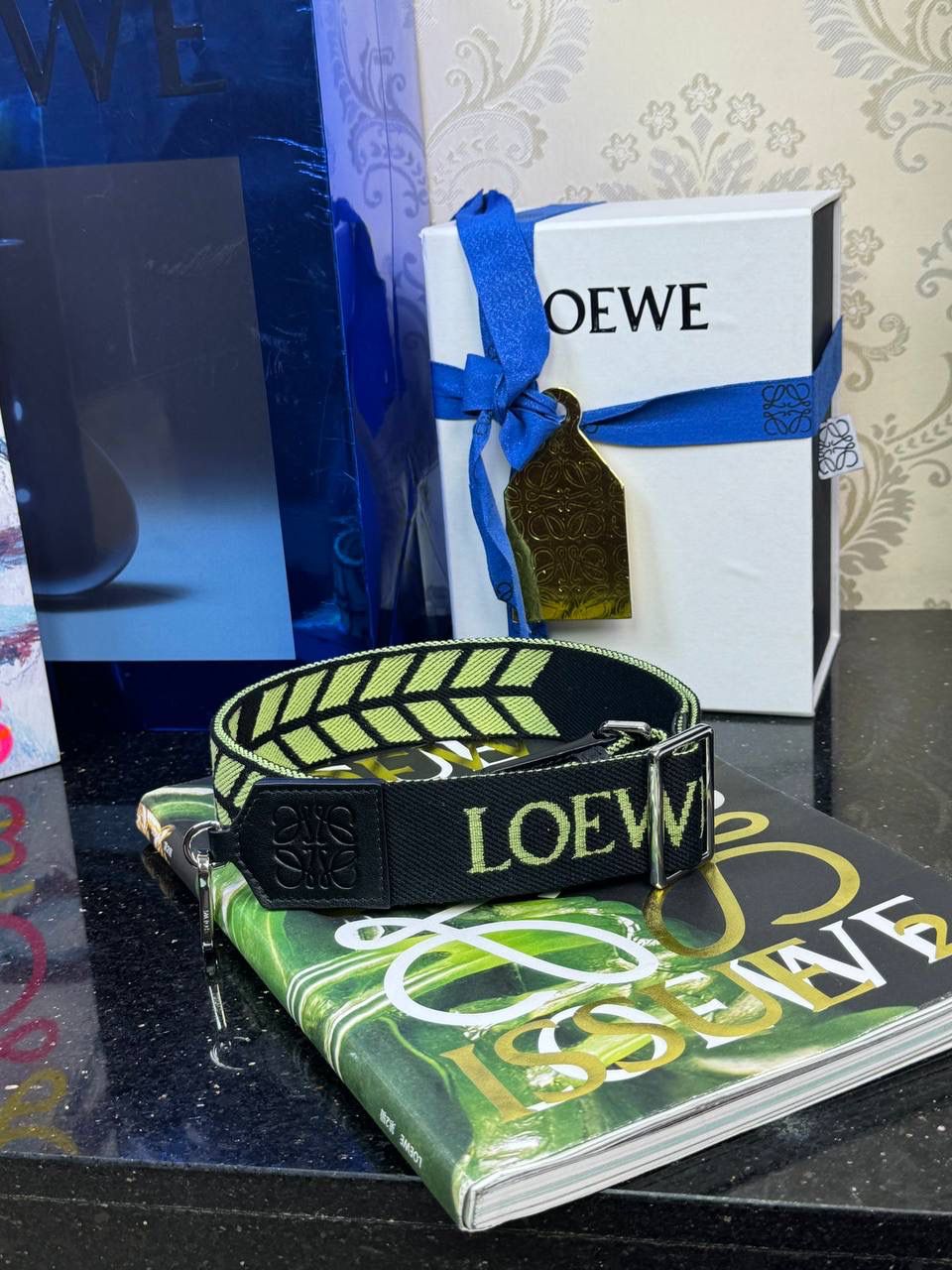 𝐀𝐧𝐚𝐠𝐫𝐚𝐦 刺绣肩带「草绿色/克」 👈 全新升级上线♻️ 尺寸:130-4cm（长度可调节） 编码：182323