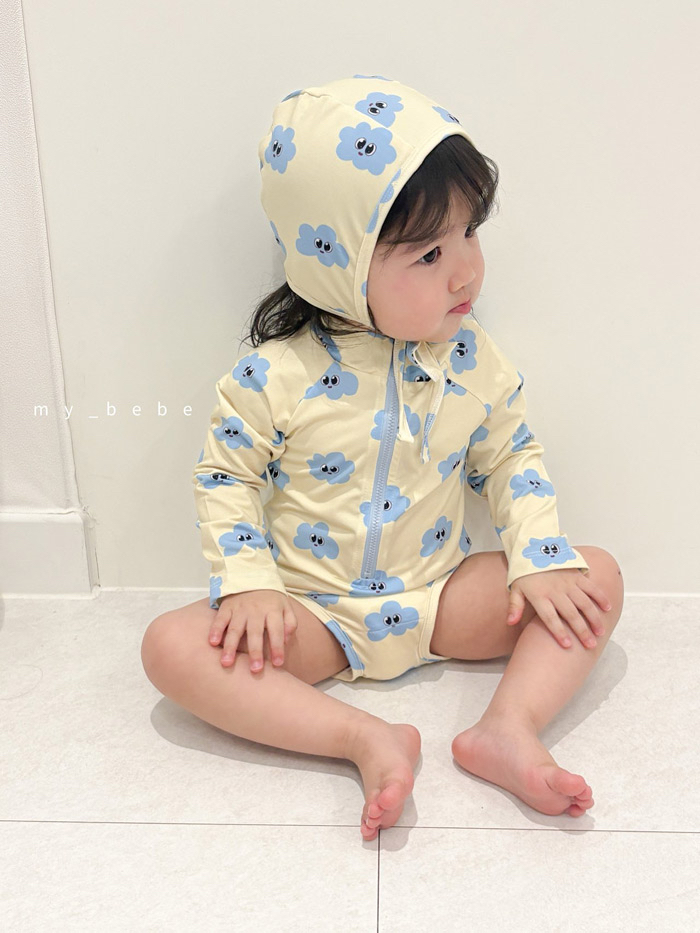 🇰🇷mybebe 泳衣+帽