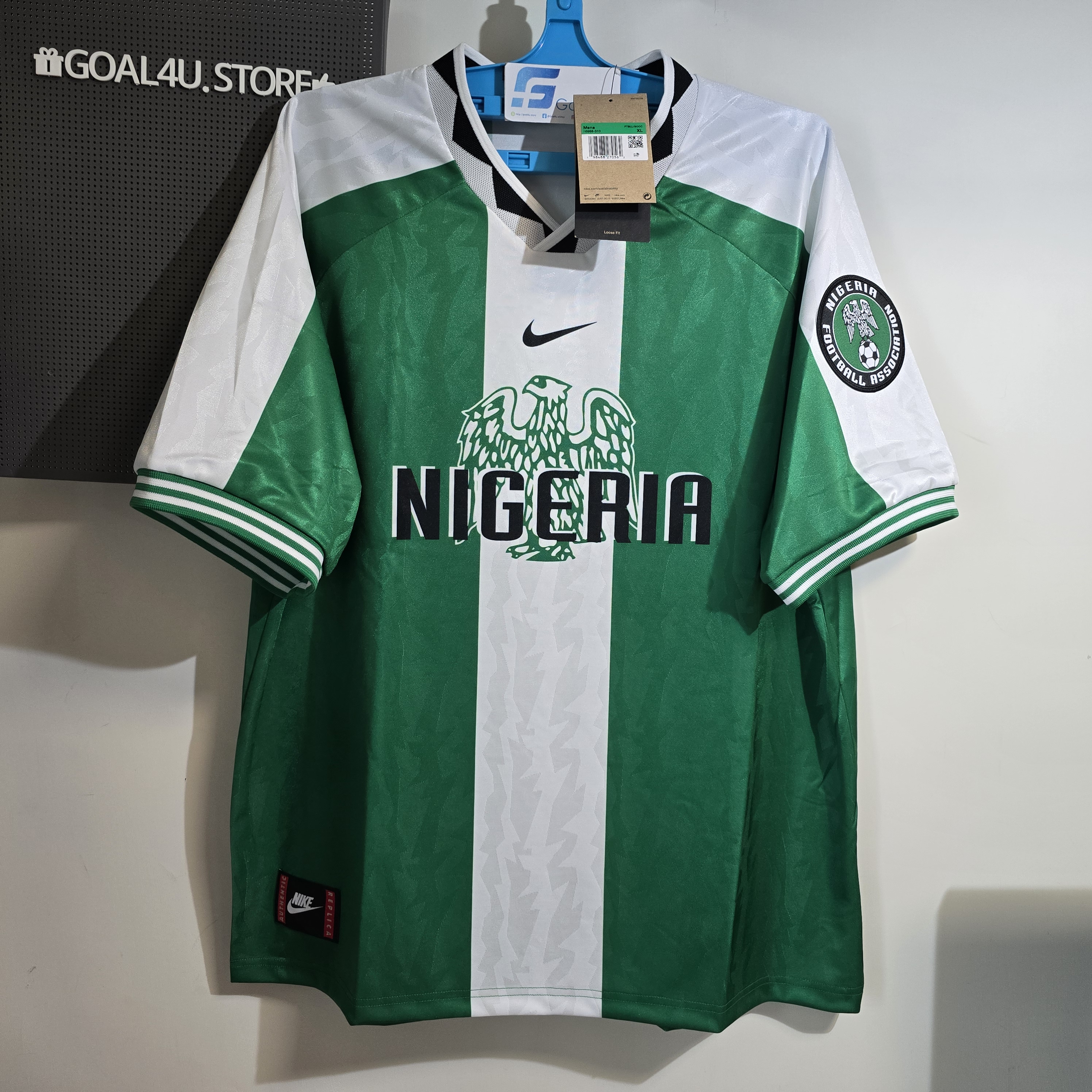 🦅 🥇 Nike Nigeria 尼日利亞 復刻1996 主場球衣 (可加印球員印字) II6988