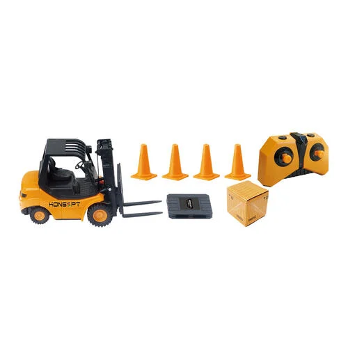 遙控叉車玩具 1:20 Forklift Truck RC工程車 模擬搬運叉車 附貨箱路障 兒童遙控車