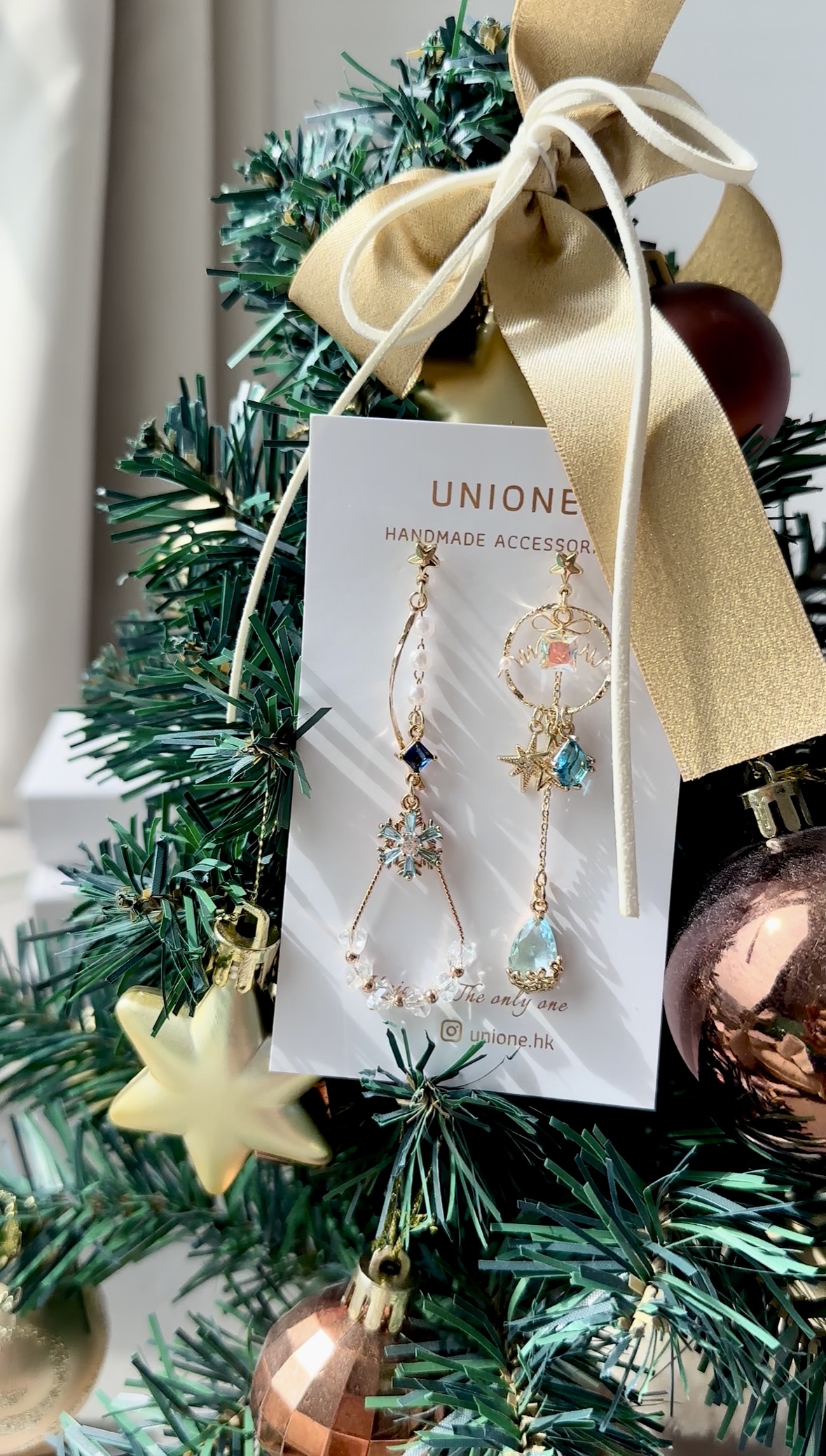 鴛鴦藍雪薄荷水滴耳環❄️