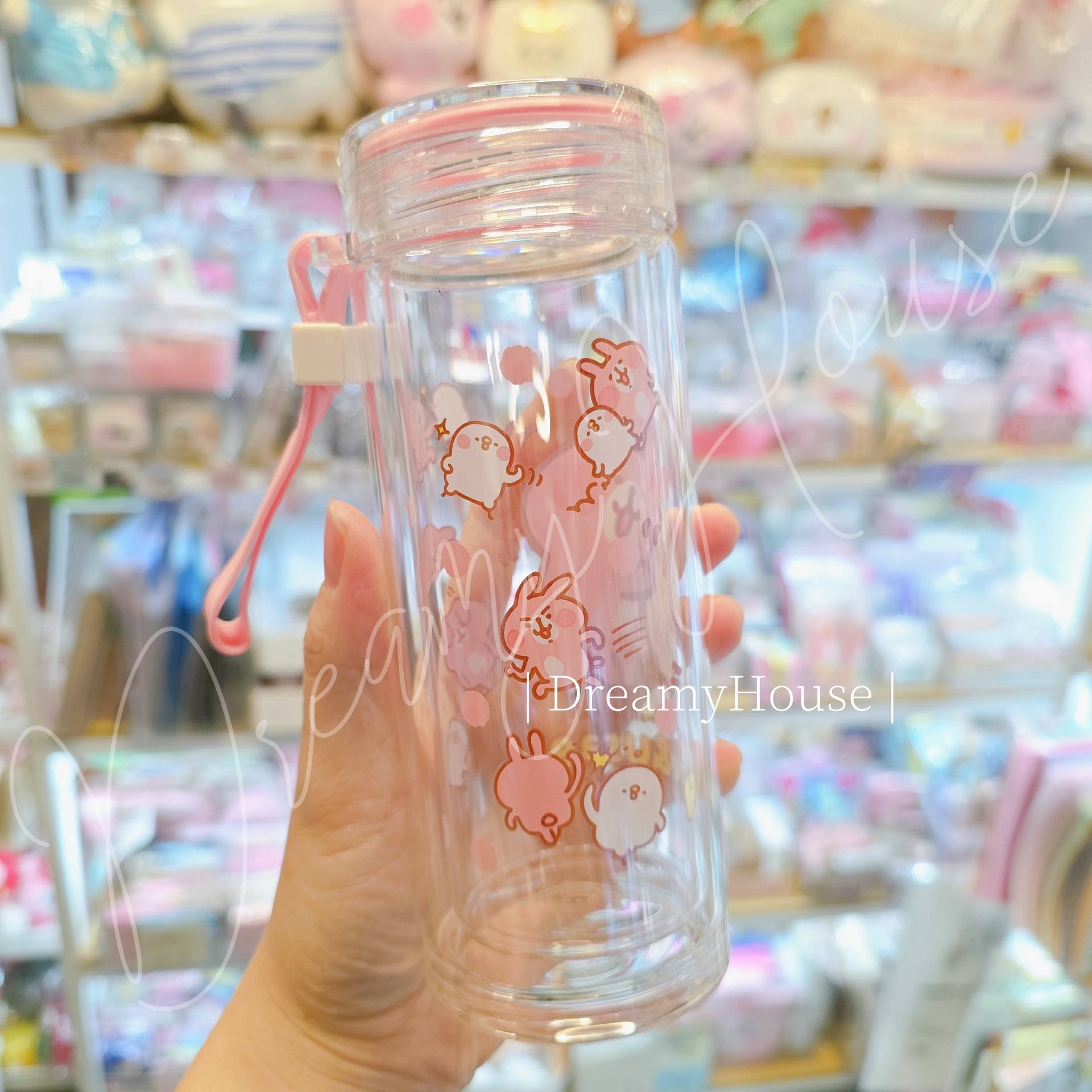 台灣 kanahei 雙層玻璃杯 水樽 300ml