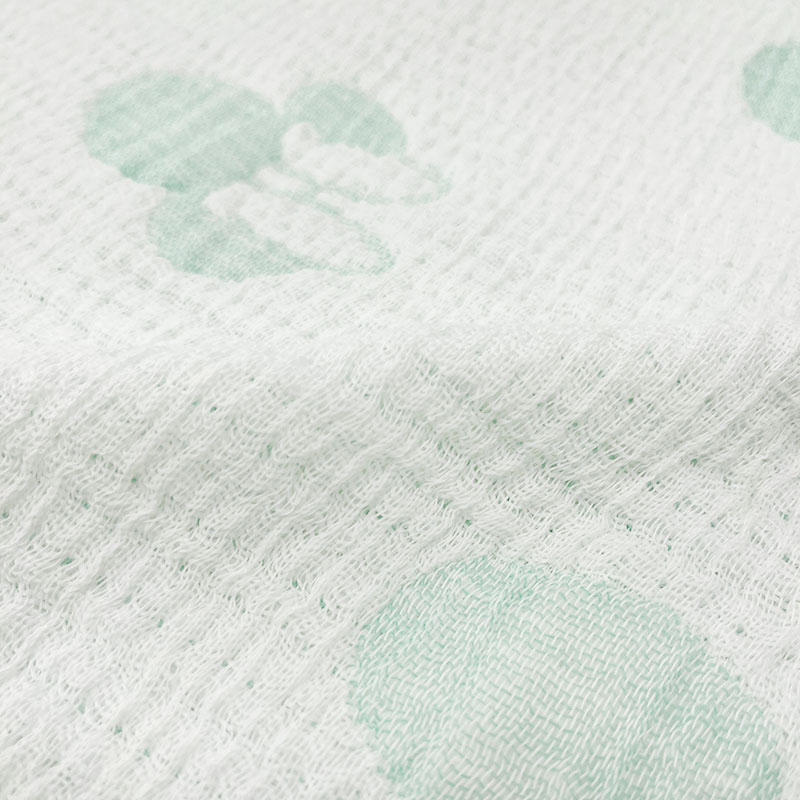 🇯🇵預訂 日本直送🇯🇵Disney 米奇米妮刺繡滿印薄荷色午睡毯紗布毯