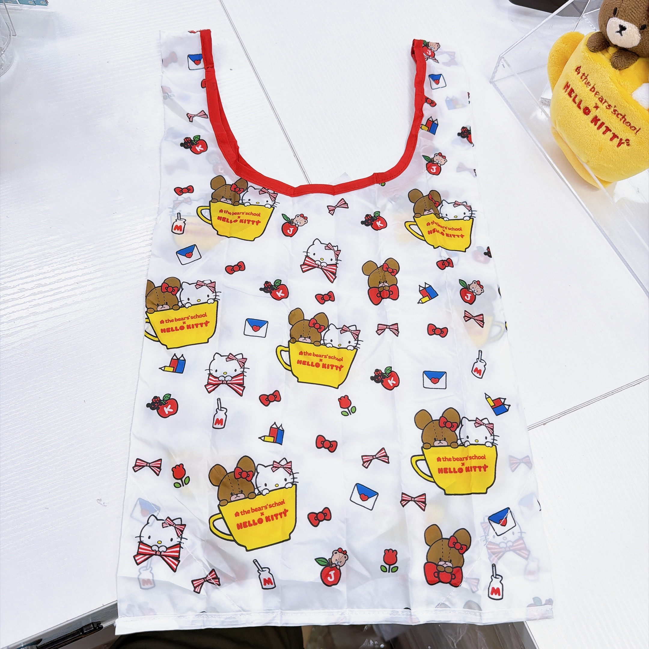 日本直送Sanrio  Hello Kitty jacky 熊仔 合作系列公仔掛飾