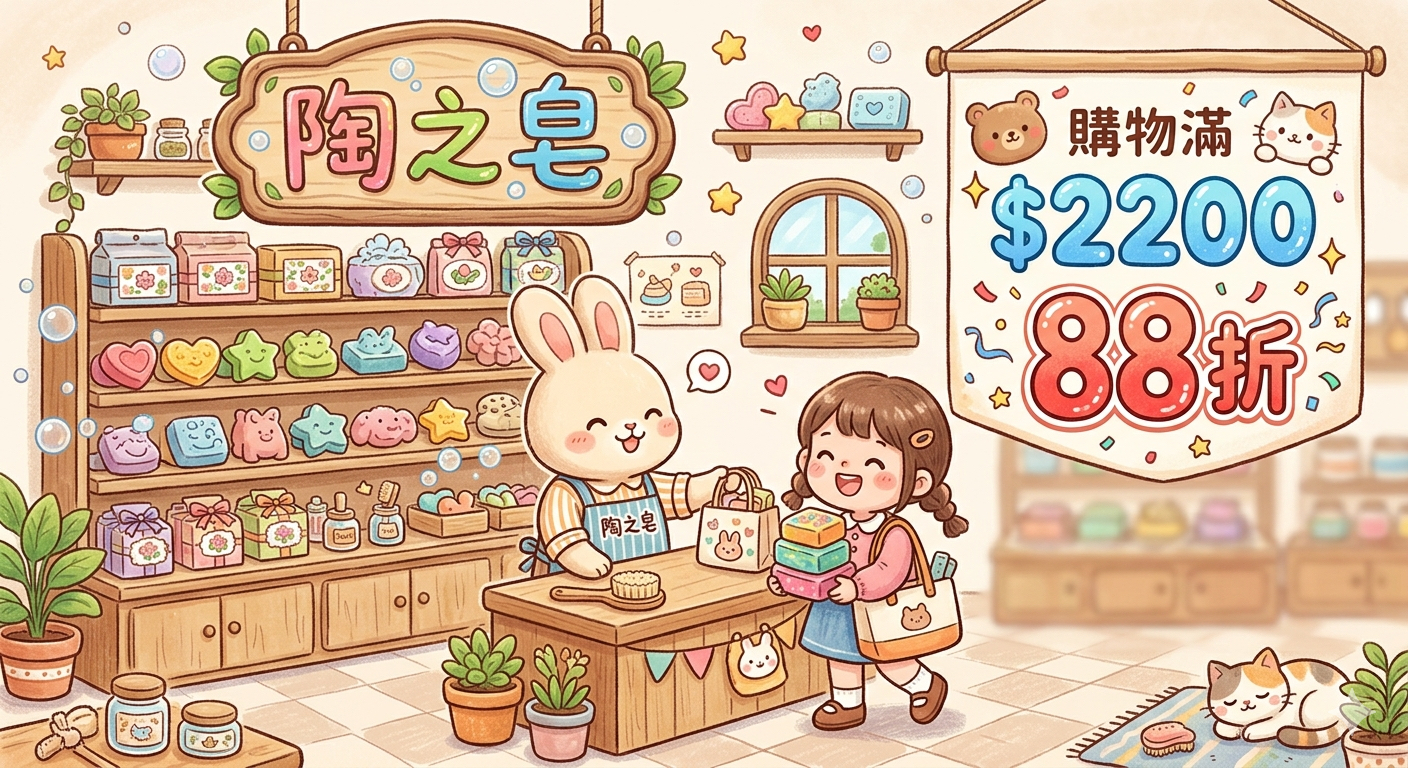 【🌿 陶之皂88折雙重優惠！❤️】    