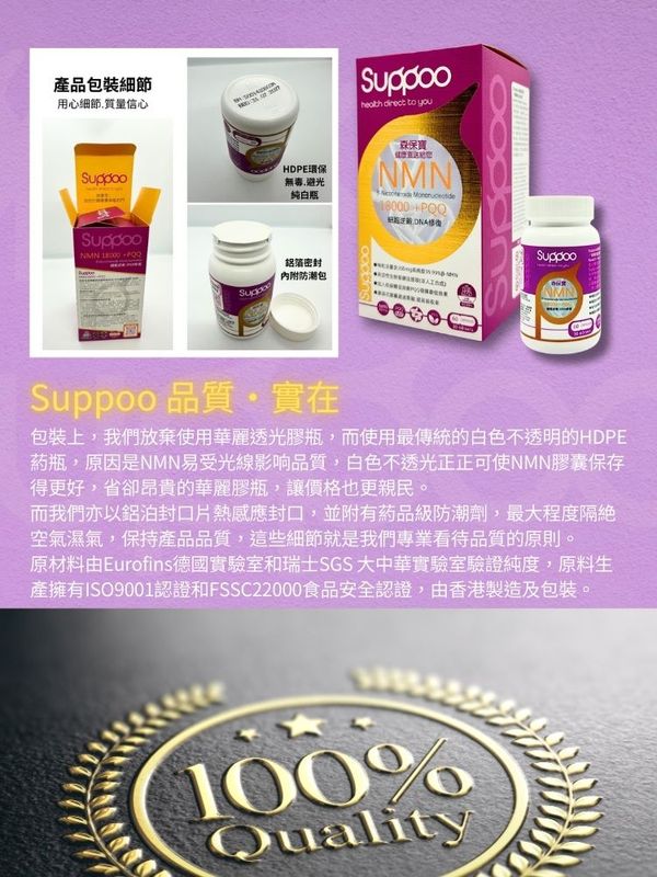 Suppoo森保寶NMN18000+PQQ-60粒