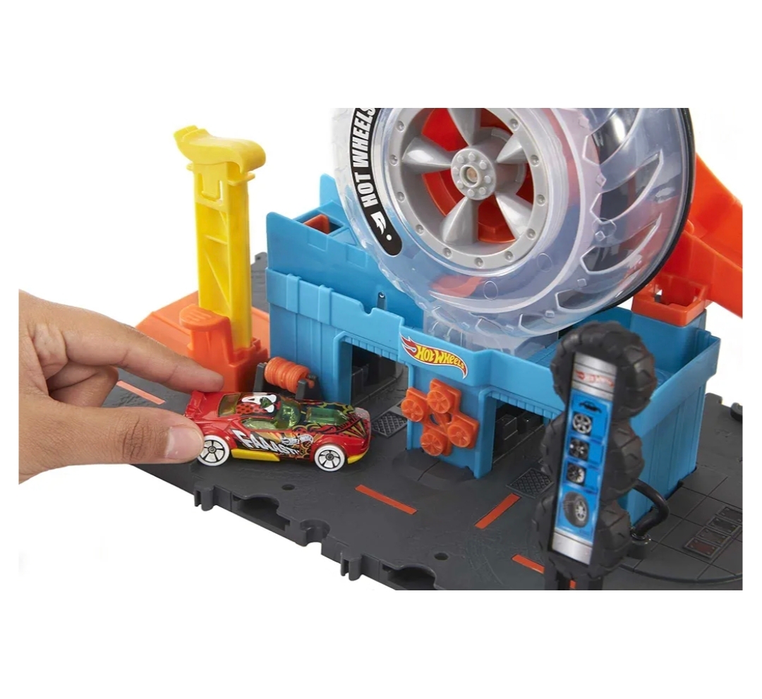 Hot Wheels City Super Twist Tire Shop 賽車軌道套裝 輪胎店旋轉賽道 車仔軌道玩具 #HotWheels Hot Wheel HotWheel