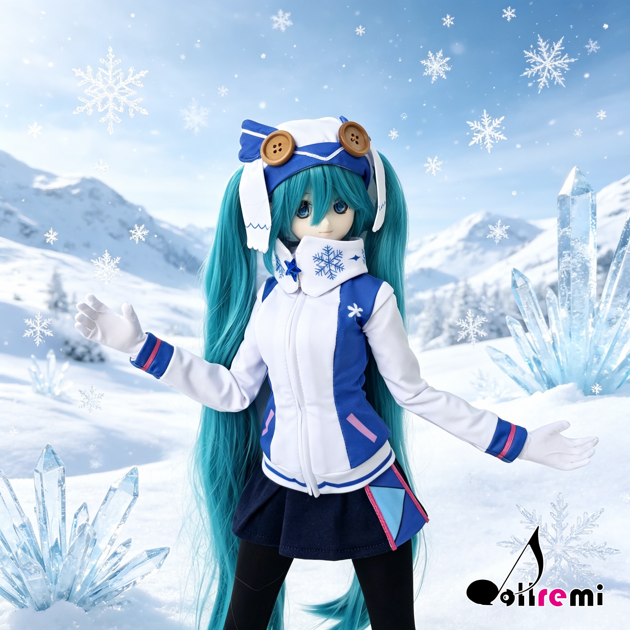【dollremi】(DD0926) COS 初音未來 Hatsune Miku - SNOW MIKU 雪未來 2016