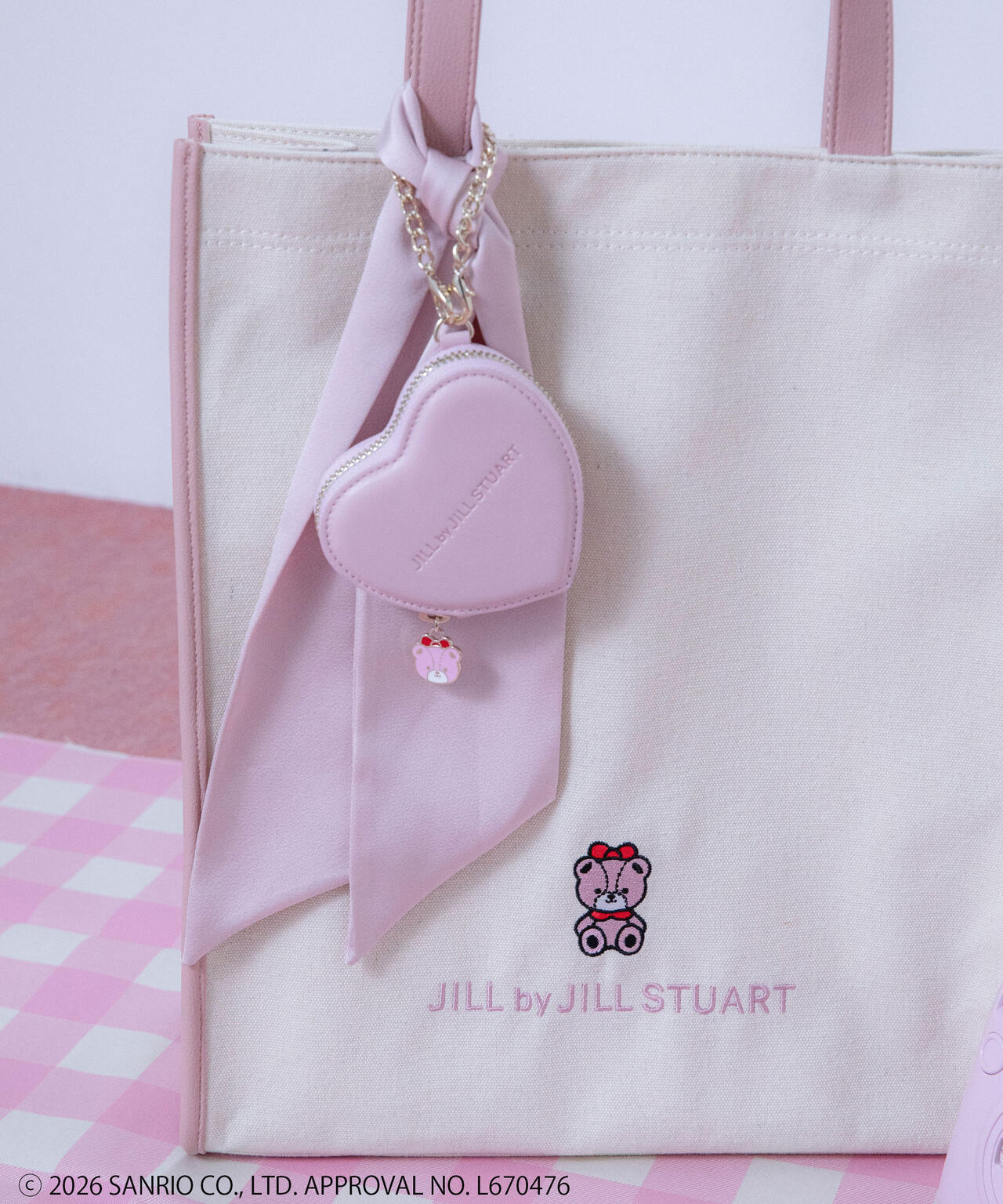 🎀【預訂】 JILL by JILL STUART Tiny Chum Collaboration Tote Bag - Pink