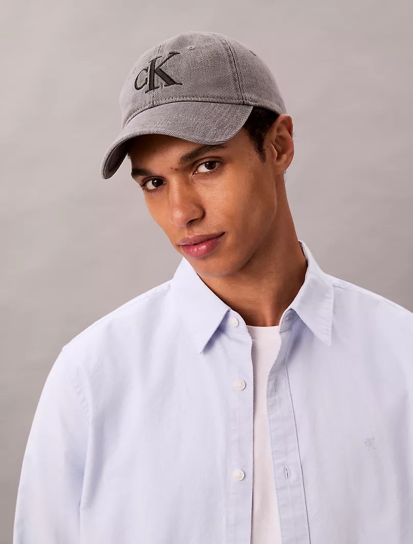 🇺🇸🇨🇦✈️Calvin Klein 灰黑色🩶型格牛仔布🤩男女都啱嘅Cap 🧢 帽現貨😎