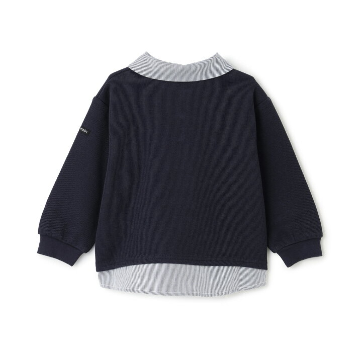 🇯🇵預訂 日本直送🇯🇵 Petit Main x Chiikawa系列兩色人物刺繡貼花企領長袖上衣