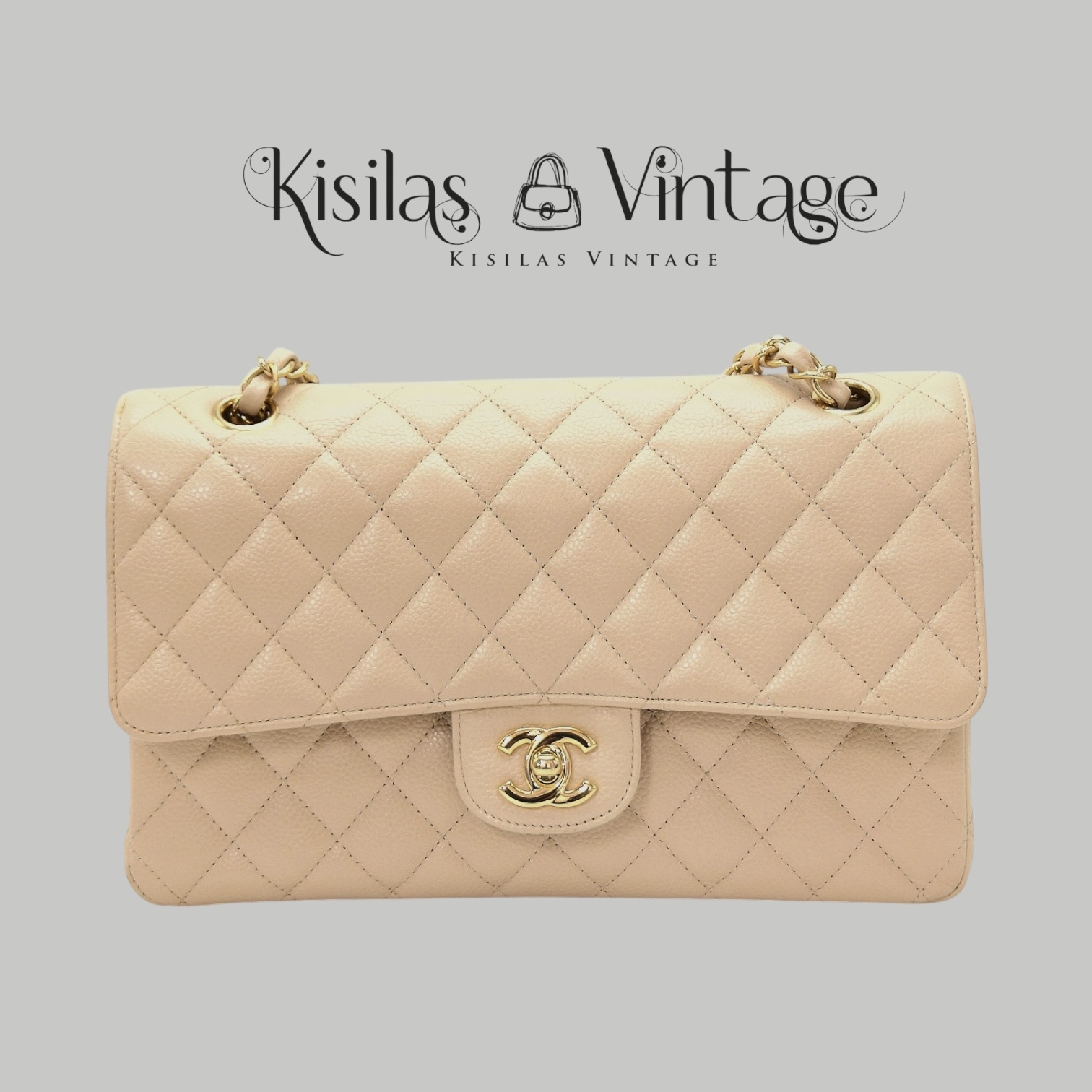 Chanel Caviar CF25金扣