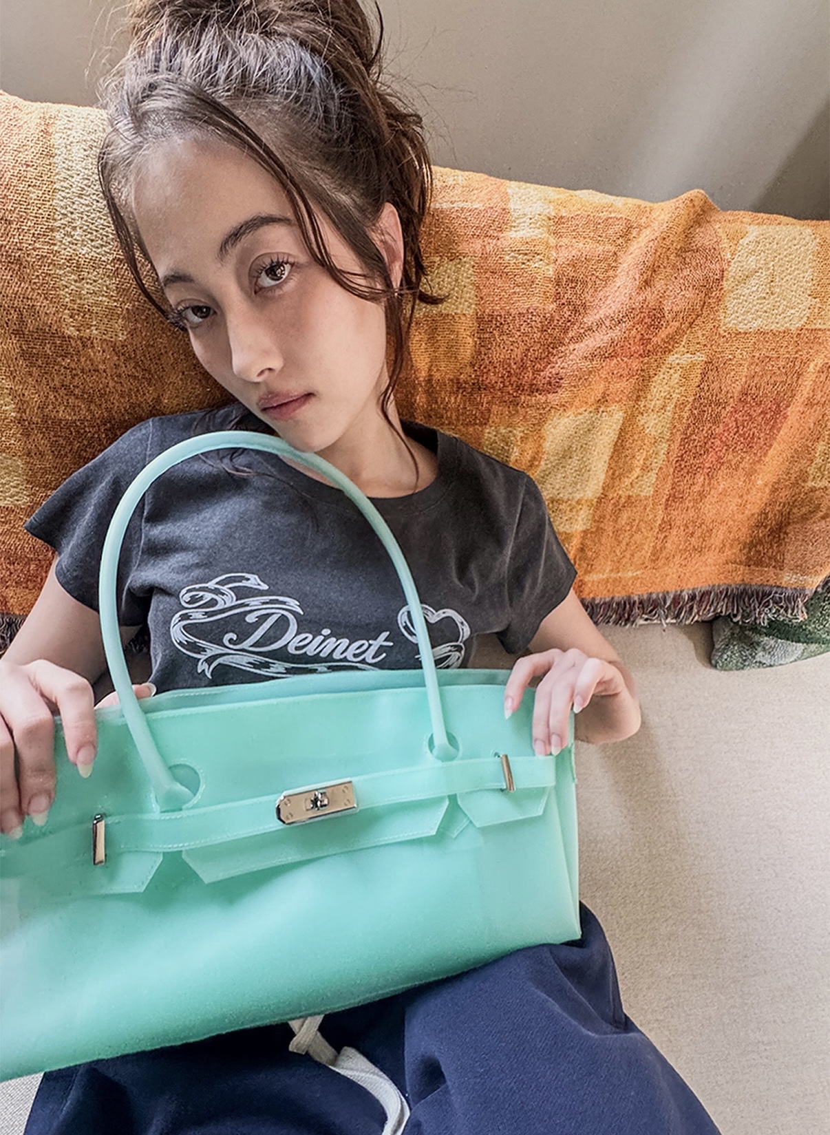 DEINET JELLY TWO-WAY BAG IN IN MINT