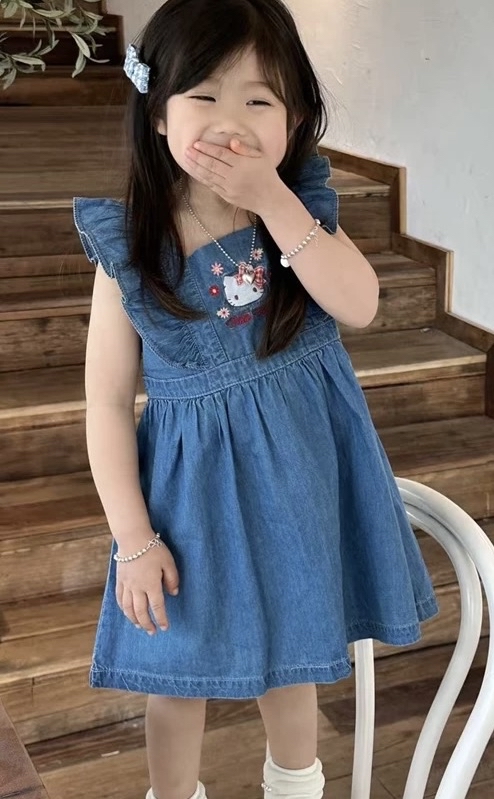 A0106 Kitty牛仔連身裙