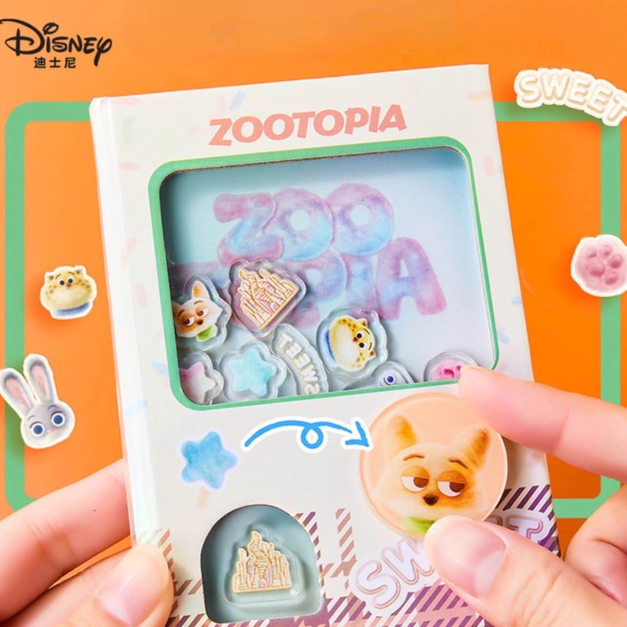 瘋狂動物城解壓扭蛋機筆記本