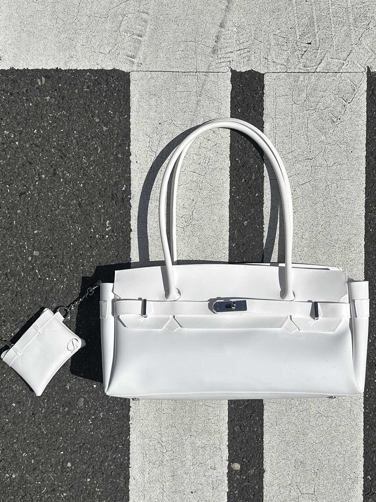 DEINET JELLY TWO-WAY BAG IN WHITE