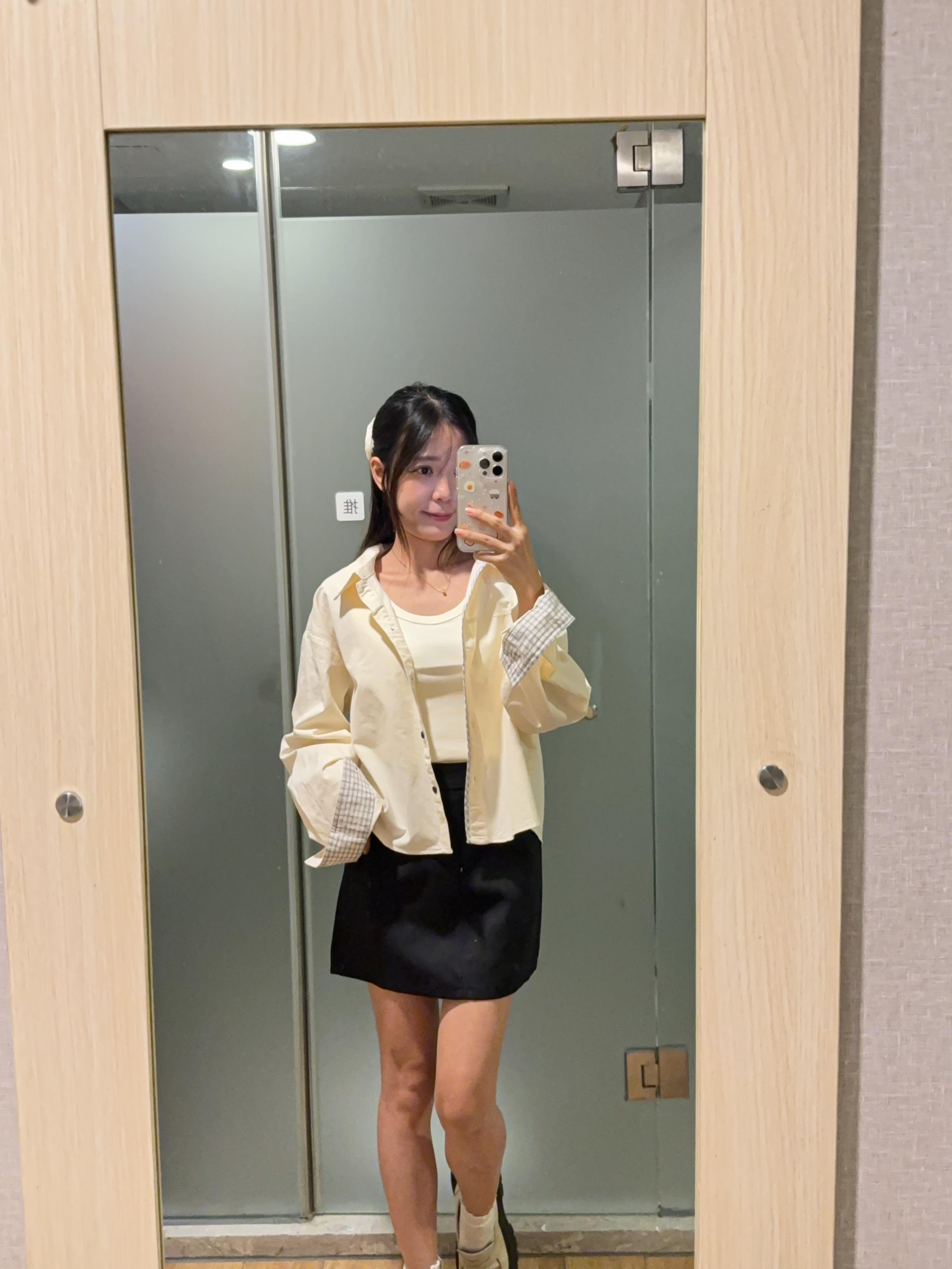 大U领螺纹针织长版背心R3001