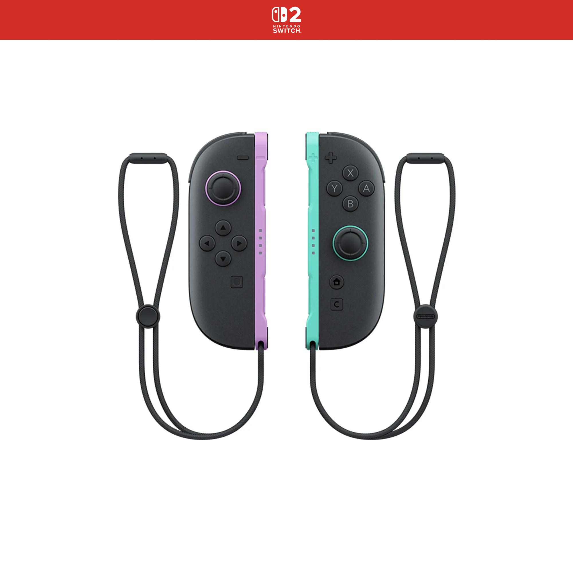Joy-Con 2 (L) 淺紫色／(R) 淺綠色
