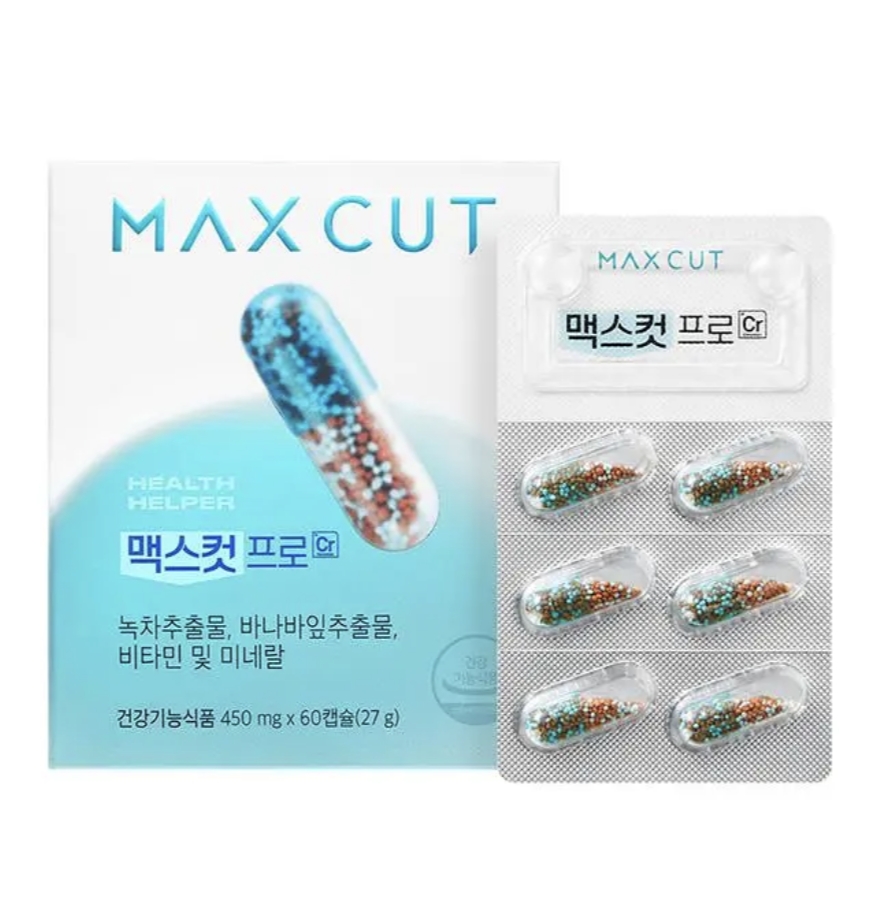 碳水剋星｜韓國 Health Helper Max Cut 綠茶萃取 體脂管理膠囊｜Pro Chrome