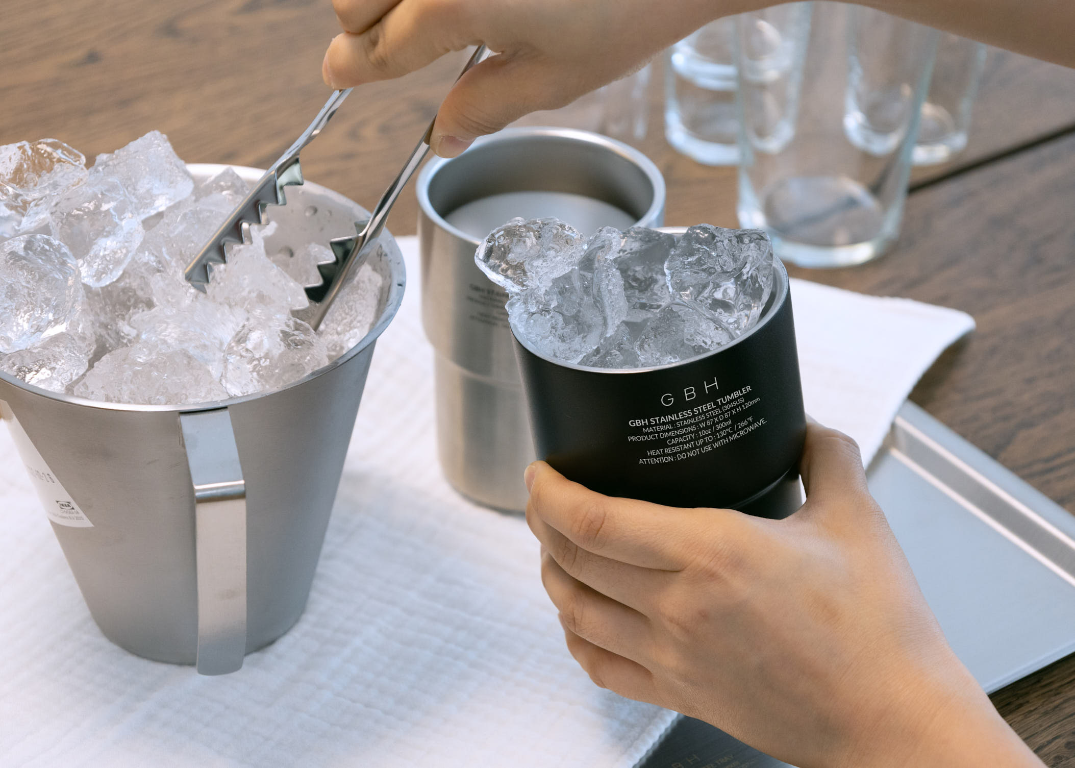 GBH STAINLESS STEEL TUMBLER / BLACK / 300ml