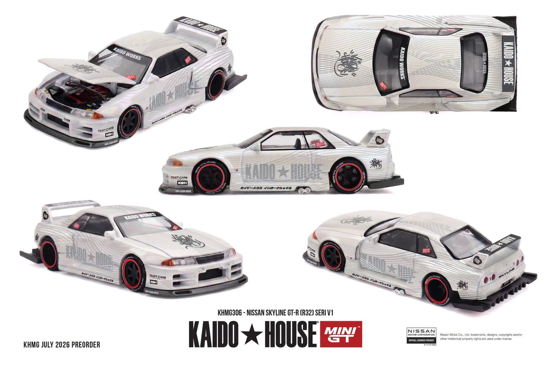 （預訂 Pre Order) KAIDO HOUSE x MINI GT ( KHMG306 ) Nissan Skyline GT-R (R32) SERI V1