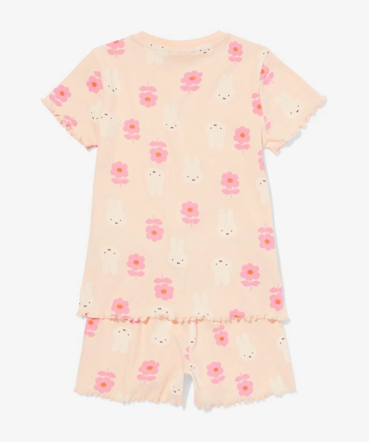 Miffy kids summer pajamas set (peach) 