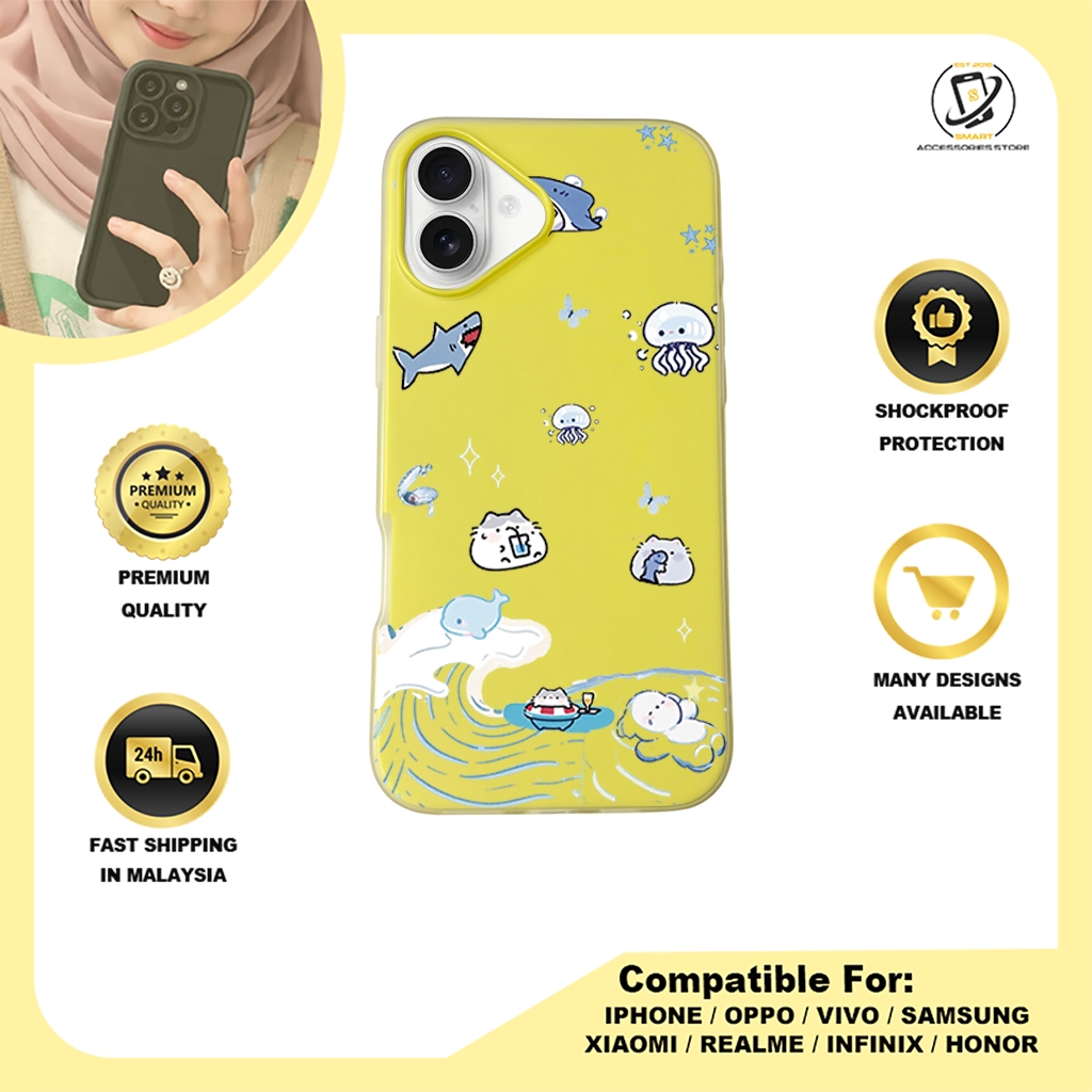 JELLY CASE PHONE FOR IPHONE - DESIGN SHARK B