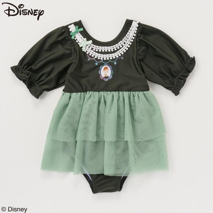 🇯🇵限時預訂 日本直送🇯🇵Anna印花蕾絲絲帶薄紗連身泳衣