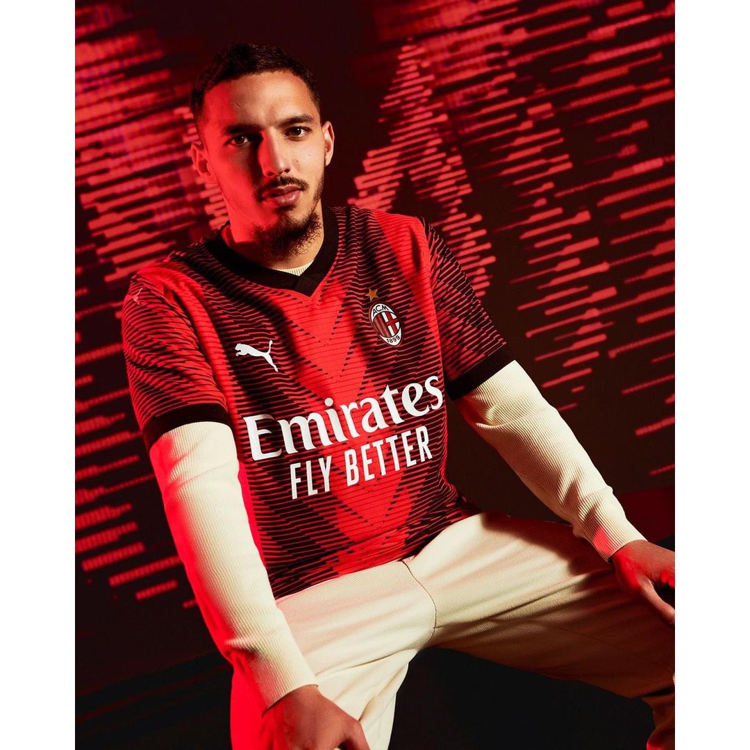 2023-24 AC米蘭 主場 球迷版 短袖