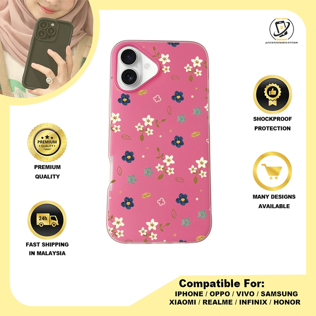 JELLY CASE PHONE FOR IPHONE - DESIGN FLOWER A