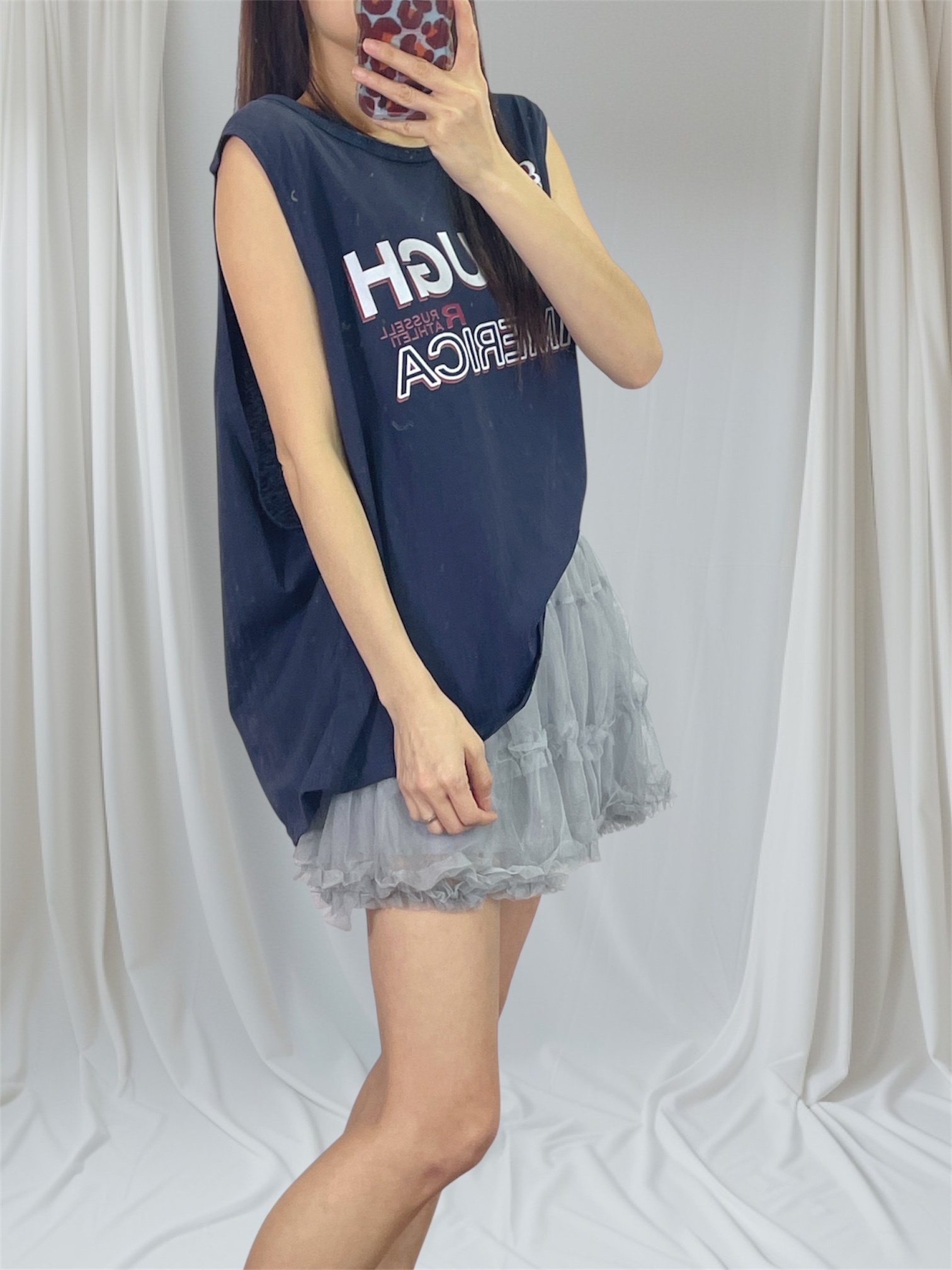 K5557 棉料印字鬆身背心