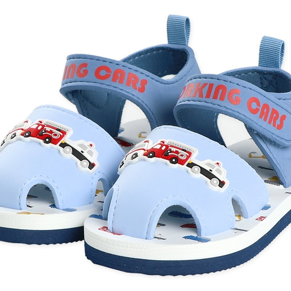 🇯🇵預訂 日本直送🇯🇵工作車輛圖案淺藍色EVA涼鞋